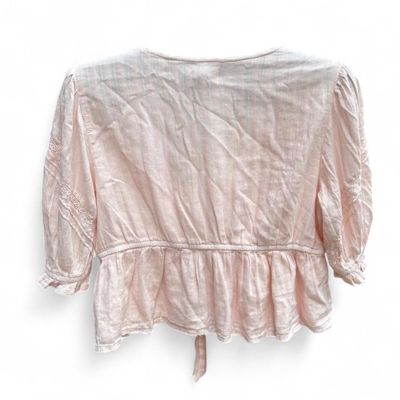 NWT True Craft Pink Tie Top, 100% Cotton, Women’s Size XL - Picture 3 of 7